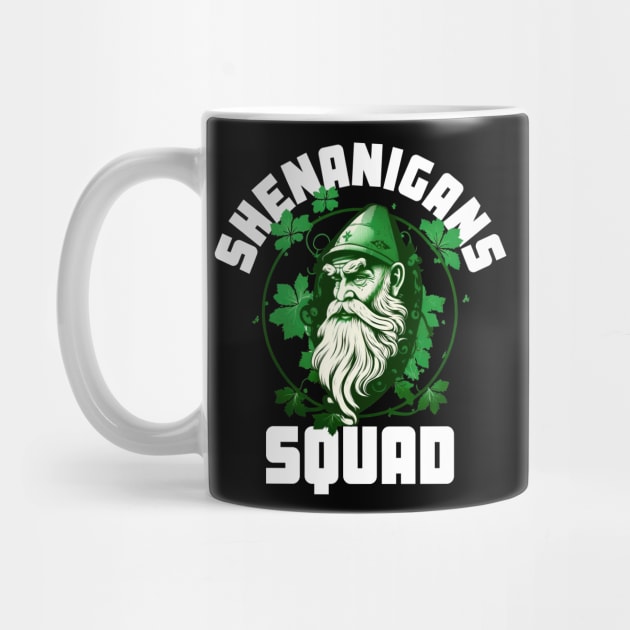 Shenanigans Squad Gnome  Leprechaun Shamrock Matching St Patricks Day by HypeProjecT